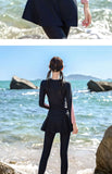 Split Swimsuit Women's Four Piece Sports Slimming Diving Beach Surfing Conservative Sun Protection Long Sleeved Swimsuit Set