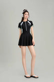 New Swimsuit for Women, Slightly Overweight, Plus Size Jumpsuit Style, Conservative and Slimming, Hot Spring Swimsuit Wholesale