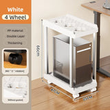 Double Layer Computer Tower Stand Mobile Base with Universal Wheels Simple Storage Heightening Case Support Bracket PC CPU Stand