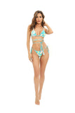 Print Triangle Bikini Set Women Split Swimwear Sexy Bandage Design Micro Bikini Beachwear Summer New Lady Swimming Bathing Suit