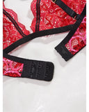 Toucheart Sexy Women's Underwear Set Embroidered Lace Chain Hollow Heavy Craftsmanship Two-piece Set High-quality Lingerie Set