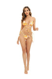 Print Triangle Bikini Set Women Split Swimwear Sexy Bandage Design Micro Bikini Beachwear Summer New Lady Swimming Bathing Suit