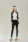 New Swimsuit with High-end Feel Sports Split Two-piece Set, Conservative Slimming, Flat Corner Pants, Hot Spring Swimsuit
