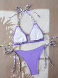 Triangle Halter Thong Bikinis 2026 Women Sexy Swimsuit Ring String Swimwear Female Bathers Bathing Swimming Swim Suit Beachwear