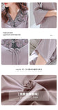 Spring and summer silk women's pajamas long-sleeved autumn and winter new imitation silk women's home clothes