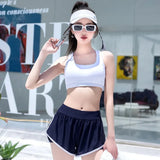 New High-end Split Swimsuit with Sports Style and Flat Angle Pants for Slimming and Vacation Swimsuits Cross-border