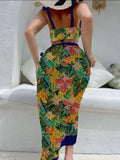 Vintage Black Floral Print Bikini 2026 Women Push Up Underwire Bra High Waist Swimsuit Beach Bathing Suit Skirt 3 Piece Swimwear
