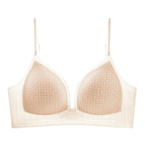 Push Up Bra for Small Chest U Back Seamless Wireless Summer Thin Gather Side Support Anti Sagging Comfortable Bralette MOYISU AB