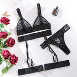 Sexy Erotic Lingerie Women Bra And Panty Garters Set Seamless Bra Kit Sexy Lingerie Outfit Bilizna Intimate