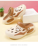 2026 Summer Sandals For Women Platform Shoes Thick Sole Cute DIY Paw Girls Street Beach Slippers Soft EVA Female Fashion Clogs