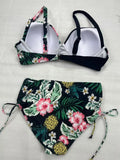 2026 Large Plus Big Size Swimsuit Women Floral Push Up Bikinis High Waist Strappy Swimwear Female Bathing Swimming Swim Suit 5XL