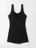 2026 Large Plus Size Swimsuit Women One Piece Slim Sporty Swimwear Female Print Bathers Bathing Swimming Swim Suit Beachwear 4XL