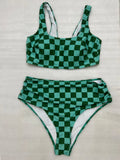 2026 Large Plus Big Size Swimsuit Women Sporty Bikinis High Waist Printed Swimwear Female Bathers Bathing Swimming Swim Suit 5XL