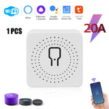 WIFI/ZigBee Smart Mini Smart Light Switch 2 Way Control Breaker Relay 16A Smart Life APP Voice Control For Tuya Alexa Google