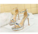 Women's High Heels Thin Heel Waterproof Platform Sandals Fashionable for Skirts New Model Shoes for Shows Summer Collection