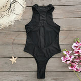 Sexy One Piece Women Swimsuit Sport Style Surf Wear Swimwear Lady Monikini Mujer Bathing Suit Bodysuit Padded 2025