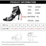 Shiny Crystal High Heels Sandals for Women 2025 Fashion Zipper Stiletto Heel Party Shoes Woman Summer Peep Toe Ankle Sandals