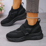 Shiny Crystal White Platform Sneakers Women Comfort Knitted Breathable Walking Shoes Woman Casual Non-Slip Sport Shoes Ladies