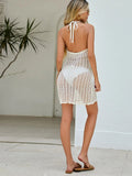 2025 Cross-border Beach Dress Pearl Bead Hollow Dress Suspender Sexy Blouse Summer Dress Women Clothing Maxi Dresses for Women
