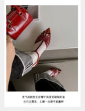 NASBAVI Designer Sandals Women Shoes Narrow Band Sexy Sandals Kitten Heels Pointed Toe Ladies Concise Footwear Summer Red Shoes