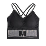 Black Rhinestone Camisole for Women Going Out Sequin Sparkly Top Double Adjustable Straps Clubbing Y2K Cute Tee