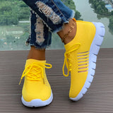 Spring Autumn Solid Breathable Mesh Flat Shoes Women Plus Size Non Slip Sock Sneakers Woman Comfortable Soft Sole Sport Shoes