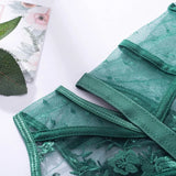 Toucheart Lace Sexy Skinny Babydoll Bodysuit Embroidery Erotic Private Adult Suit Solid Color Patchwork High Waisted Sexy Set