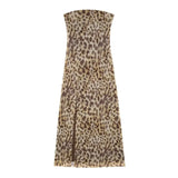 2024 Dress For Women Summer Chic Print Mesh Sleeveless Sexy Side Slit Slim Dresses Wild Beach Resort Style Woman Dress