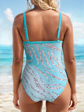 2026 Sexy Strappy Swimsuit One Piece Padded Printed Swimwear Women Bathers Bathing Swimming Swim Suit Female Beachwear