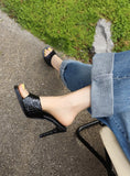 NASBAVI Summer Slippers Women's Mules Shoes Sexy High Heels Flip Flops Green White Black Big Size 45 Party Shoes Quality Slides