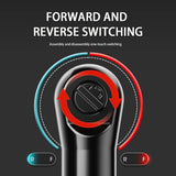 Extended 18V Electric Ratchet Cordless 90 Degree Right Angle Torque Lithium-Ion Wrench Auto Repair Tool Set
