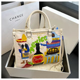 Design Patchwork Zipper 2026 Hot Sale Women's Bags Retro High Quality Women's Bags PU New Personality Stylish Shoulder Bags