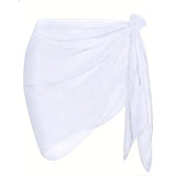 Summer Vacation Bikini Beach Skirt Women Beach Swimming Chiffon Skirt Lightweight Scarf Beach Swimsuit Hoodie Strap Design Sexy