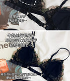 MOYISU French Lace Bralette Set for Small Breasts No Underwire Summer Bras Sexy Triangle Bra Petite Girls, Pure Desire Lingerie