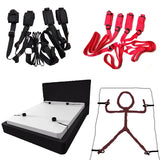 Cosplay Sex Leather Bondage Kit BDSM Restraints Fetish Erotic Sex Toys Couples Women Bandage Slave Collars  Handcuffs Adult Game
