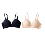 2Pcs/Set Underwear 3/4 Cup Push Up Bra Female S-XXL Seamless Bras For Women Non-wire Bra Sexy Lingerie