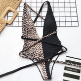 Long Strap Wrap Around Swim Suit For Women Swimwear One Piece Swimsuit Female Bather Snake Print Bathing Suit Beach V852SW