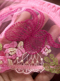 Coquette Aesthetic Pink Lingerie Set Floral Embroidery Lace Bra Set with Bow Details Sexy Sheer Mesh Teddy ZA825296