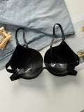 European and American style plus size pull up bra, black lingerie sexy Lingerie 3/4 cup daily oversized underwear MR3460