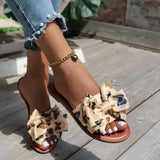 Women's Summer Bohemian Clip Toe Flip Flops Non-Slip Flat Slippers Beach Shoes House Bathroom Non-Slip Shoes Slides
