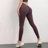 TRY TO BN Scrunch Leggings Back Butt V Yoga Pants Women Fitness Workout Gym Running High Waisted Trousers Jogging Active Tights