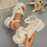 2026 New Women's Shoes Fashion Thick Sole Comfort Thin Strap Soft Sole Beach Sandals  for Women