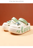 2026 New Women Fashion Clogs Cute DIY Charms Home Street Slippers For Female Summer Platform Shoes Soft EVA Girls Leisure Sandal