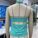 Women's Summer Halter Tops Stylish Starfish Slim Fit Backless Sleeveless Vest for Daily Life and Beach