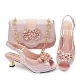 Doershow Lastest Italian Design Fashion Style Ladies Shoes with Matching Bag Set 2026 Nigerian Shoes and Bag Set! HX1-1