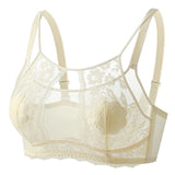 MOYISU Grande Taille Ultra Thin Bra Sheer Lingerie High Bust Anti Sagging Support Push Up Sexy Summer Bralette Large Cup Women
