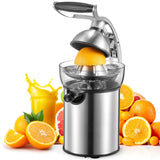 Electric Citrus Juicer Die Cast Zinc Shell With Two Cones