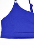 Hollow Out Bikini 2026 Solid Ring Link Swimsuit Women Padded Swimwear Female Bathers Bathing Swimming Swim Suit Beachwear