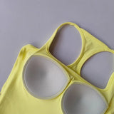 Women's Cross-Back Yoga Sports Vest One-Piece Cup Versatile Training Fitness Bra Colorful Fitness Clothing for Active Women
