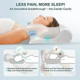 1pc Memory Foam Cervical Pillow, 2 in 1 Ergonomic Contour Orthopedic Pillow for Neck Pain Support Pillows Pillowcase replacement